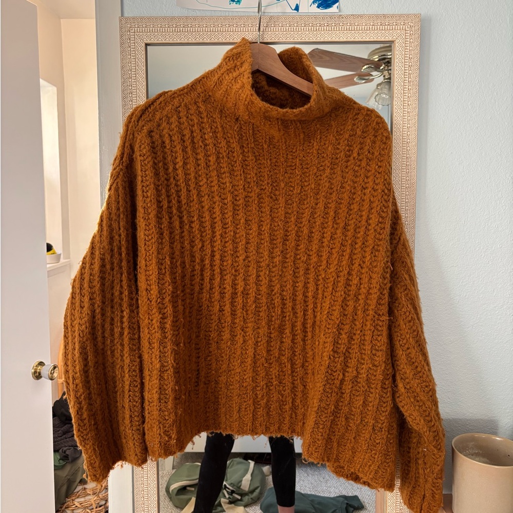 Cozy Brown Turtleneck Sweater
